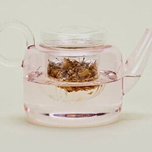 Ichendorf Milano Teapot (Hand Blown Borosilicate Glass; Pink; Light & Elegant)